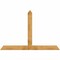 Ekena Millwork Portland Rough Sawn Timber Gable Bracket, Western Red Cedar, 84"W x 56"H x 4"D x 6"F, 16/12 Pitch GBW084X56X0406POR00RWR - alternate 1